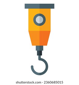 hook icon in flat style isolated on white background. Construction tools, vector illustration for graphic design projects