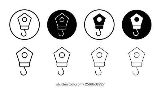 Hook icon Simple outline vector logo