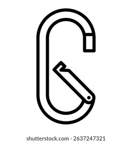 hook icon Simple thin line stroke