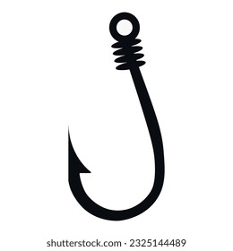 Hook Icon, symbol, and vector, Can be used for web, print, and mobile