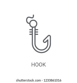 Hook icon. Trendy Hook logo concept on white background from Nautical collection. Suitable for use on web apps, mobile apps and print media.