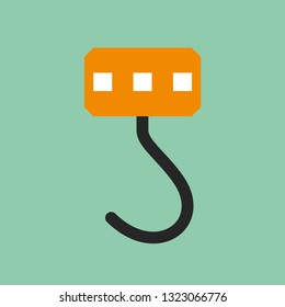 Hook icon vector