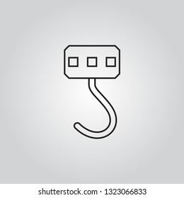 Hook icon vector