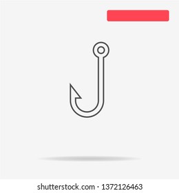 Hook icon. Vector concept illustration for design.