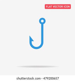 Hook icon. Vector concept illustration for design.
