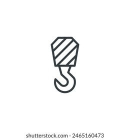 Hook icon, hook vector illustration
