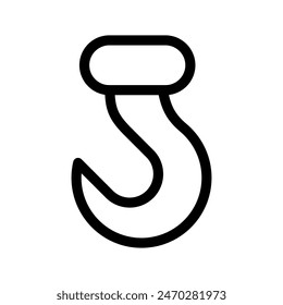 Hook Icon Vector Symbol Design Illustration