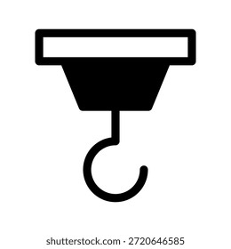 Ilustração de design de símbolo de vetor de ícone de gancho