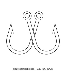 hook icon vector template illustration logo design