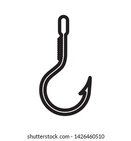 Hook icon vector in trendy design template