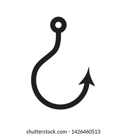 Hook icon vector in trendy design template