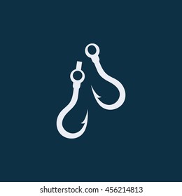 Hook icon,Angler icon, fishing icon