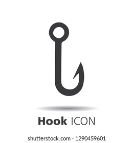 Hook icons on white background