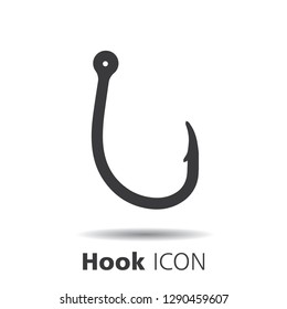 Hook icons on white background