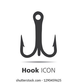 Hook icons on white background