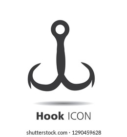 Hook icons on white background