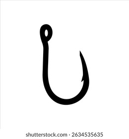 Ícone de gancho, ilustração vetorial. Estilo de design plano. ícone de gancho de vetor ilustração isolado no fundo branco, ícone de gancho Eps10. ícones de gancho símbolos de vetor de design gráfico.