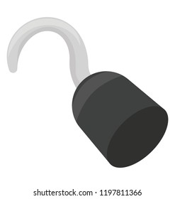 
A hook is indicating symbol of pirate's hook 
