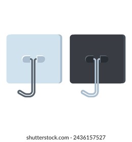 Hook for kitchen and bathroom vector cartoon illustration isolated on a white background.