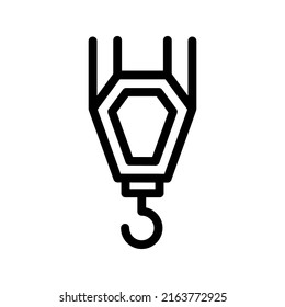 hook line icon illustration vector graphic
