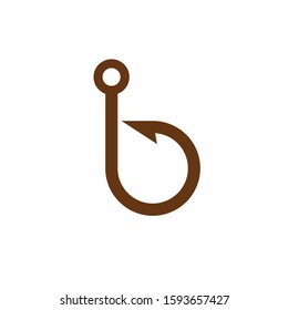 Hook logo that formed letter B