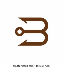 Hook logo that formed letter B