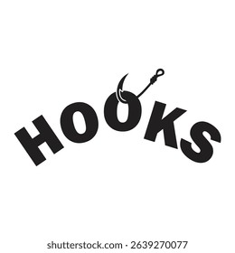hook logo vintage design vector illustration