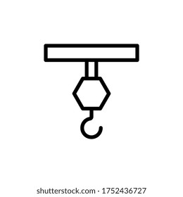 Hook, manufacturing icon. Simple line, outline vector elements of production icons for ui and ux, website or mobile application