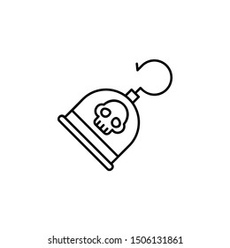 Hook, pirate icon. Element of pirate thin line icon