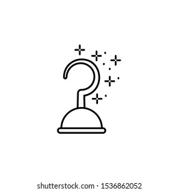 Hook, prosthesis, horror icon. Simple line, outline vector of horror icons for ui and ux, website or mobile application