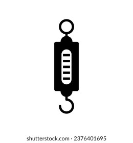 Diseño de iconos de escalas de gancho. icono de escala colgante. aislado de fondo blanco. ilustración vectorial