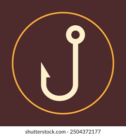 Hook trendy icon clever abstract vector illustration colorful artwork beautiful design.eps