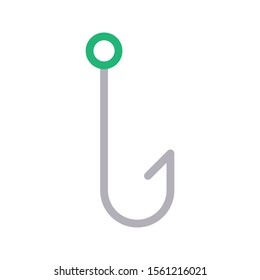 hook vector colour flat icon 