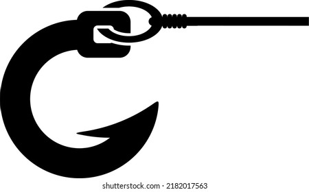 vector de gancho para la compañía del logotipo de pesca y el grupo