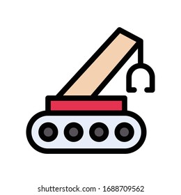 hook vector flat color icon 