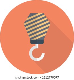 hook vector flat color icon 