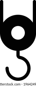 hook vector glyph flat icon