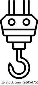 Hook vector icon. Can be used for printing, mobile and web applications.