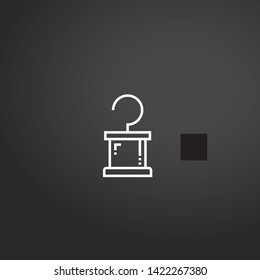 Hook vector icon. Hook concept stroke symbol design. Thin graphic elements vector illustration, outline pattern for your web site design, logo, UI. EPS 10.