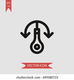 Hook vector icon illustration symbol