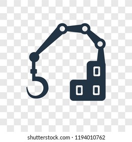 Hook vector icon isolated on transparent background, Hook transparency logo concept