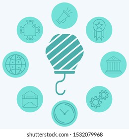Hook vector icon sign symbol
