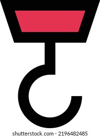 hook Vector illustration on a transparent background.Premium quality symmbols.Stroke vector icon for concept and graphic design.