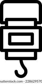 ilustración de gancho Vector en un fondo transparente. Símbolos de calidad superior. Iconos vectoriales de línea delgada para el diseño de conceptos y gráficos.