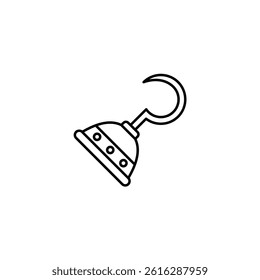 Hook vector line icon icons design