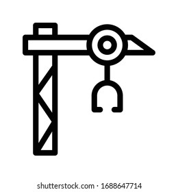 hook vector thin line icon 
