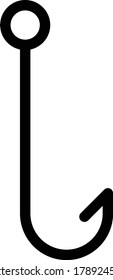 hook vector thin line icon 