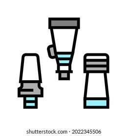 hookah adapters color icon vector. hookah adapters sign. isolated symbol illustration