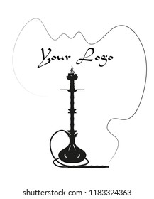 hookah black  logo