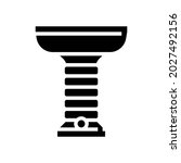 hookah bowl glyph icon vector. hookah bowl sign. isolated contour symbol black illustration
